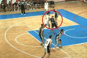 Incident u nižim ligama srpske košarke - Udarac pravo u glavu s leđa, prekinut meč
